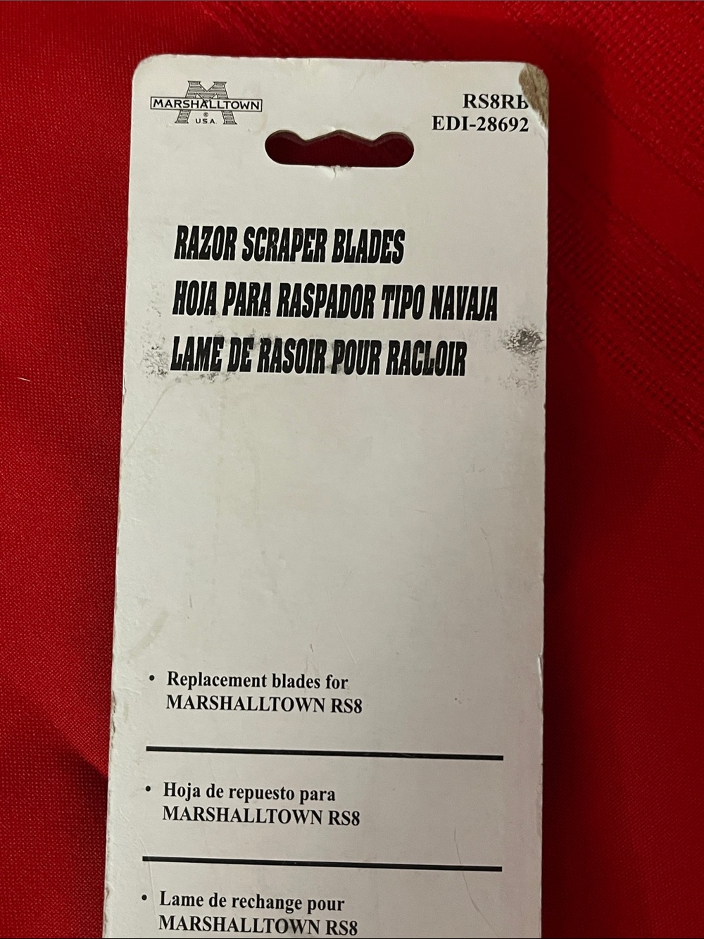 8” Razor Scraper Blades - Picture 3 of 4